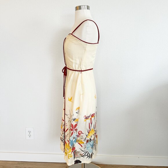 Vtg Midi Duck Dress - Picture 8 of 16